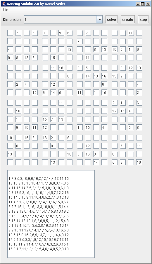 16 x 16 Sudoku